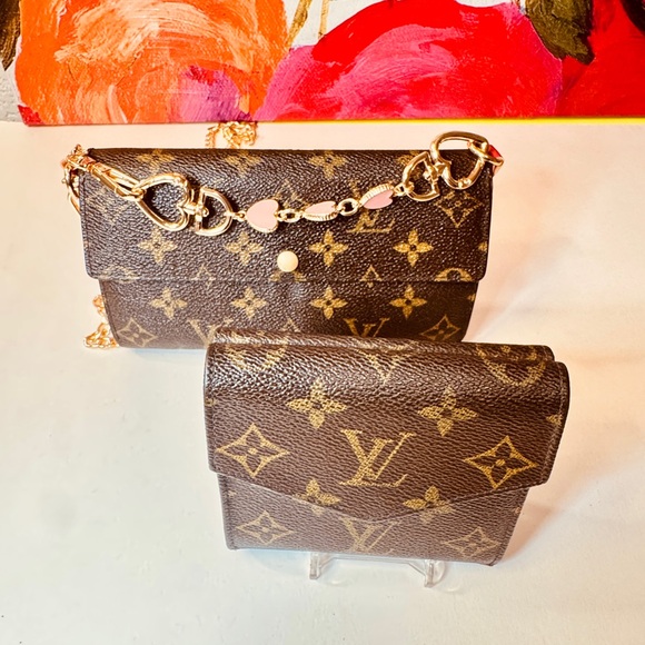 Louis Vuitton Monogram Bundel Saraha wallet and Elise web of two - Picture 2 of 13